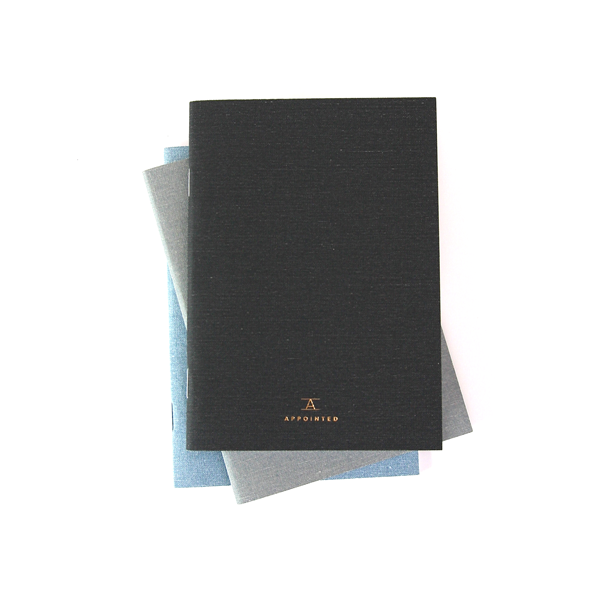 Linen Jotters Charcoal