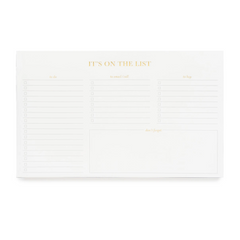 "It's on the list" desk pad