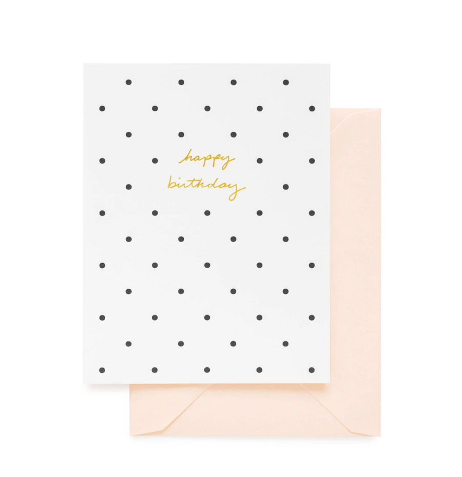 Polka dot Birthday card