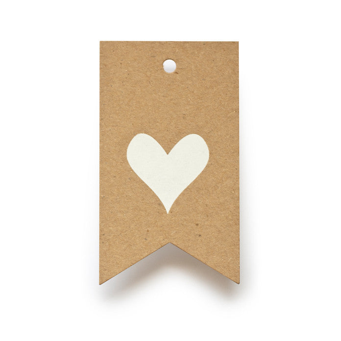 Kraft Heart Gift Tag