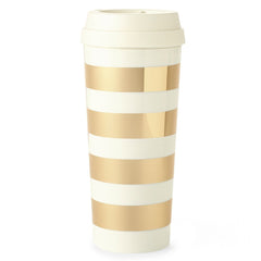 Gold stripe Thermal mug