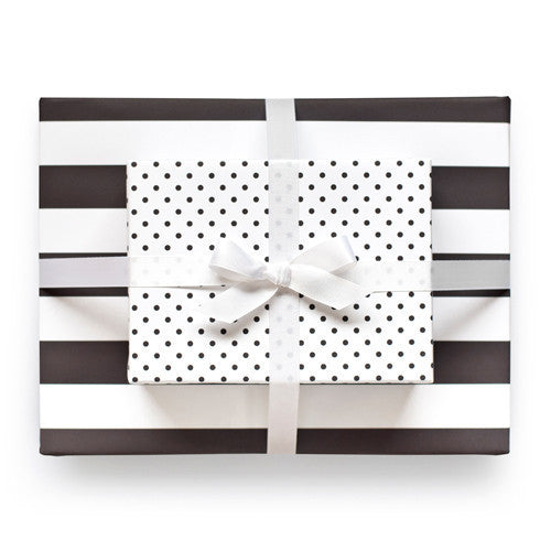 Classic Black Reversible Gift Wrap