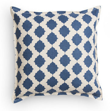 Cobalt Tile Pillow