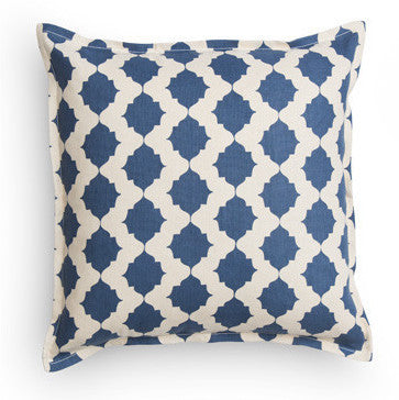 Cobalt Tile Pillow