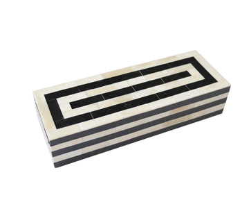 Bone inlay box long