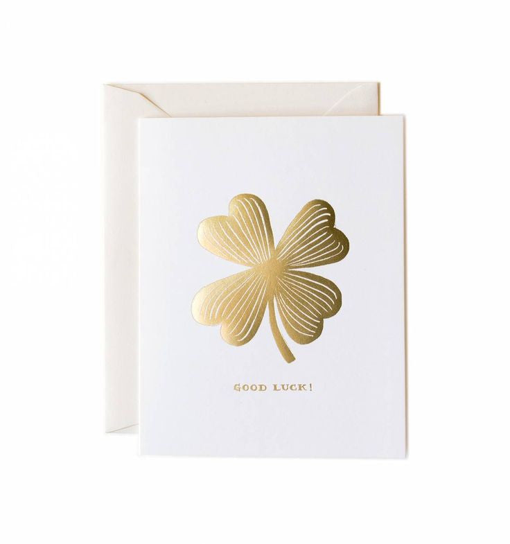 Good Luck Clover Greeting Card