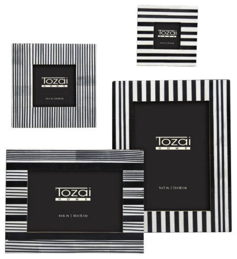 Black and White Striped Frames