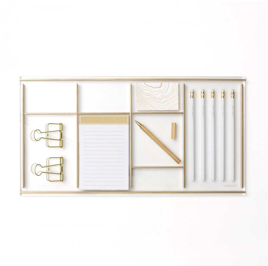 Acrylic desk tray