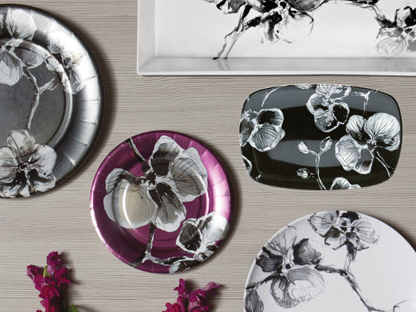 Black Orchid Lunch Napkins