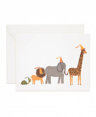 Birthday Animal Parade  Greeting Card