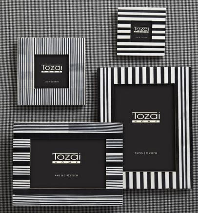Black and White Striped Frames