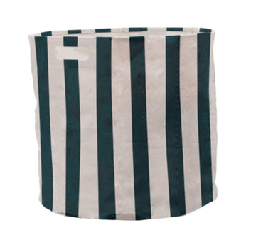 Cobalt Striped Hamper