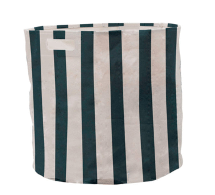Cobalt Striped Hamper