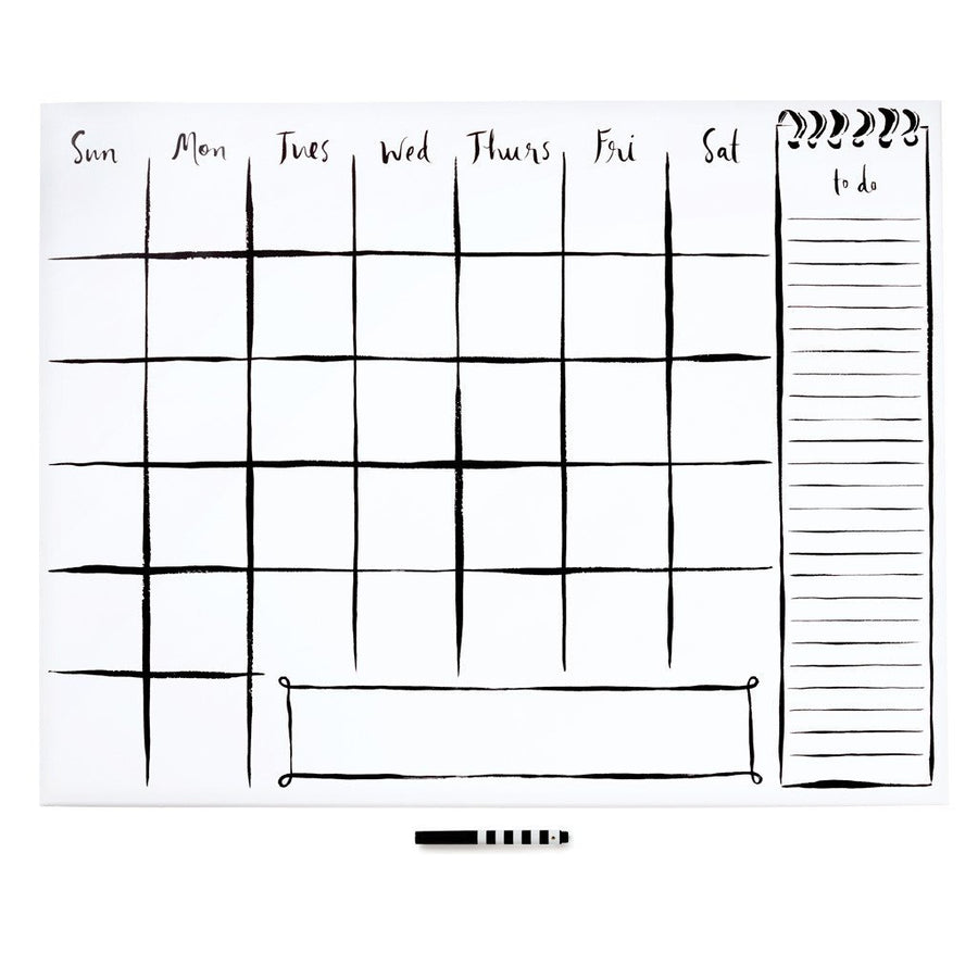 Calendar wall decal
