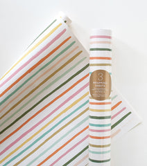 Happy stripe gift wrap