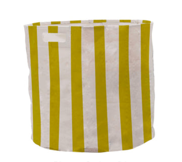 Citron Striped Hamper