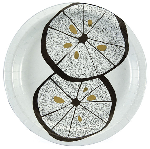 Lemonwood Fine Paper Dinner Plates