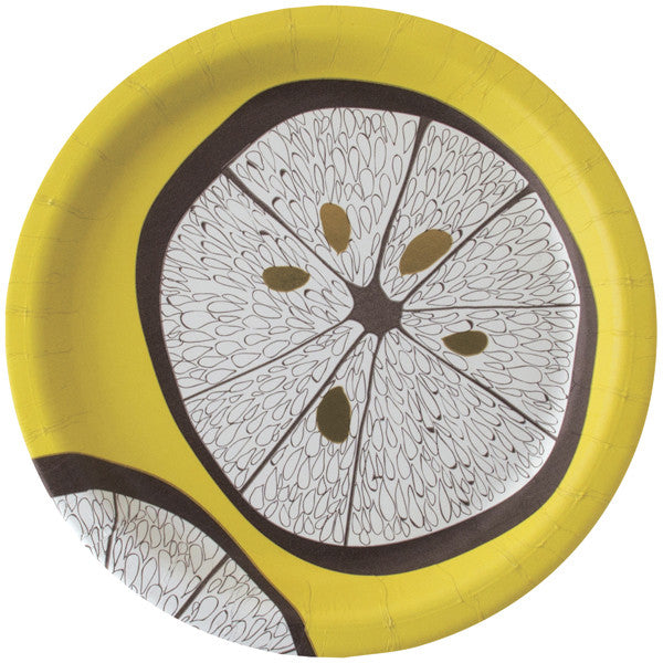 Lemonwood Fine Paper Luncheon Plates